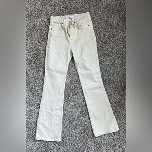 Zara Cream Bootcut Jeans